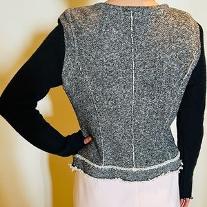 Renvy woolen jacquard jacket